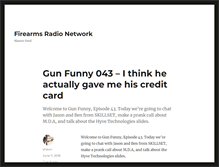 Tablet Screenshot of firearmsradio.net